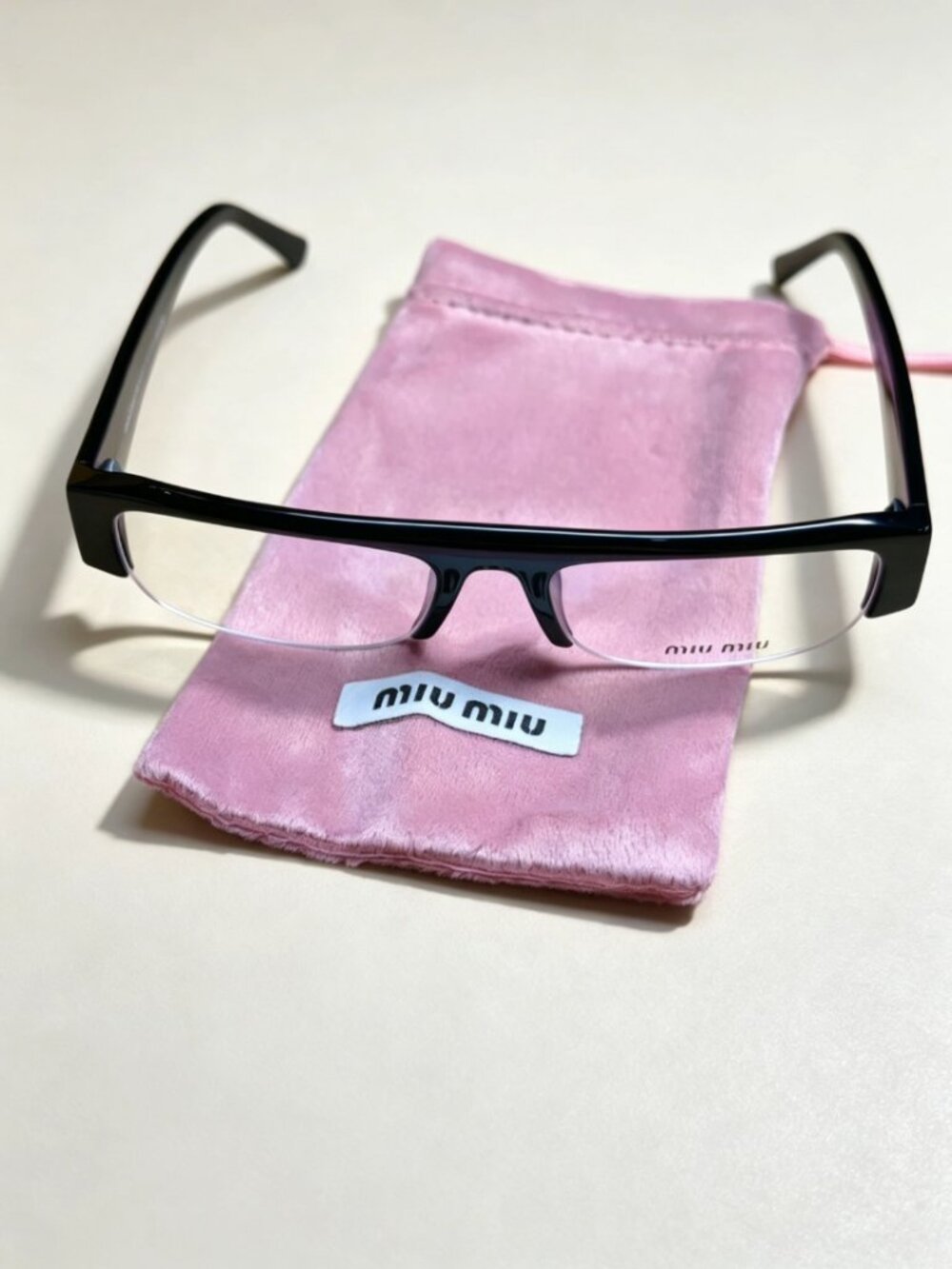 NWOT Miu Miu MUB07S 16K08N Black Sunglasses